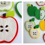 Apple Coasters Free Sewing Pattern