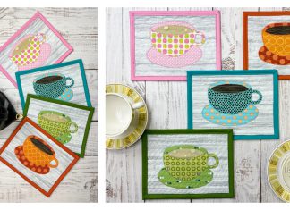 Tea Cup Mug Rugs Free Sewing Pattern