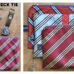 Zip Bag from Old Ties Free Sewing Pattern