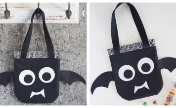 Bat Trick-or-Treat Bag Free Sewing Pattern