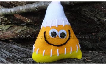 Candy Corn Softie Free Sewing Pattern