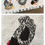 Hens Quilted Table Runner Sewing Pattern