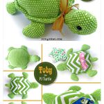 Stuffed Turtle Pajamas Case Free Sewing Pattern