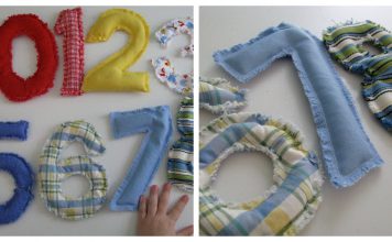 Beanbag Numbers Free Sewing Pattern