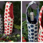 Bottle Gift Bag Free Sewing Pattern