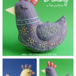Daisy Felt Bird Free Sewing Pattern