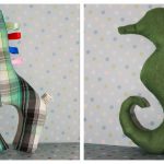 Seahorse and Giraffe Baby Toys Free Sewing Pattern