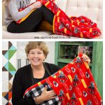 Blanket with Feet Pocket Free Sewing Pattern and Video Tutorial