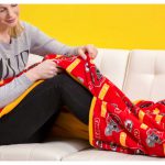 Blanket with Feet Pocket Free Sewing Pattern and Video Tutorial