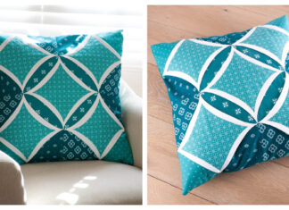 Cathedral Window Cushion Cover Free Sewing Pattern