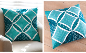 Cathedral Window Cushion Cover Free Sewing Pattern