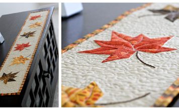 Fall Leaf Table Runner Free Sewing Pattern