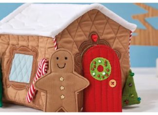 Gingerbread House Free Sewing Pattern