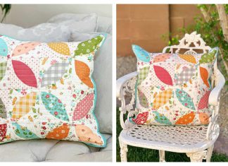 Orange Peel Pillow Free Sewing Pattern