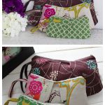 Pleated Zipper Pouches Free Sewing Pattern