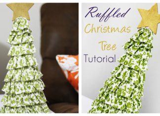 Ruffled Christmas Tree Free Sewing Pattern