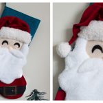Santa Christmas Stocking Free Sewing Pattern