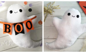 Easy Sew Ghost Plushie Free Sewing Pattern