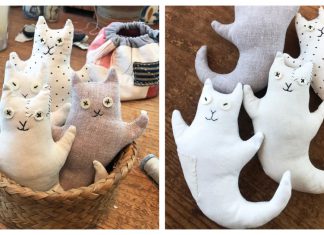 Ghost Kitties Free Sewing Pattern