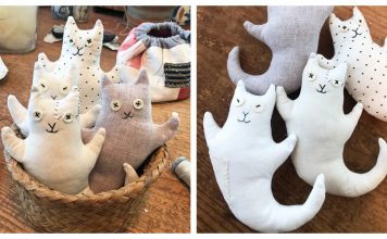 Ghost Kitties Free Sewing Pattern