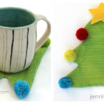 Holiday Tree Mug Rug Free Sewing Pattern