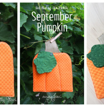 Pumpkin Hot Pad Free Sewing Pattern