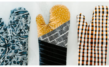 Quilted Oven Mitt Free Sewing Pattern