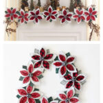 Quilted Poinsettia Garland Free Sewing Pattern