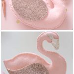Simple Felt Swan Softie Free Sewing Pattern