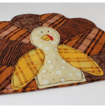 Thanksgiving Turkey Potholder Free Sewing Pattern