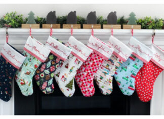 Cuffed Christmas Stocking Free Sewing Pattern