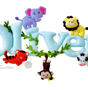 Felt Baby Name Banner Free Sewing Pattern