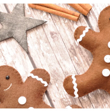 Gingerbread Man Christmas Decoration Free Sewing Pattern