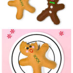 Gingerbread Plush Toy Free Sewing Pattern