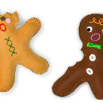Gingerbread Plush Toy Free Sewing Pattern