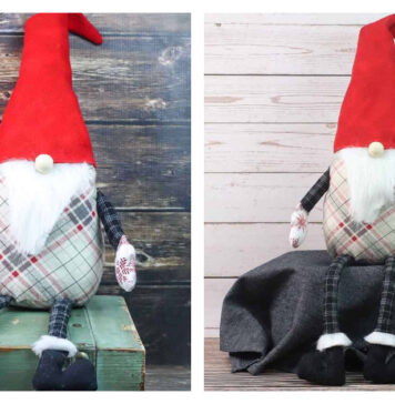 Gnome Christmas Decoration Free Sewing Pattern