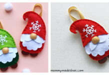 Gnome Ornaments Free Sewing Pattern