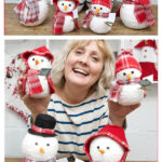Sock Snowman Free Sewing Pattern