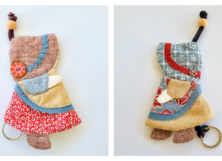 Sue Sunbonnet Key Holder Free Sewing Pattern