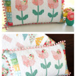 Tulip Patchwork Pillow Free Sewing Pattern
