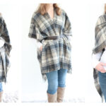 No-Sew Poncho Free Sewing Pattern