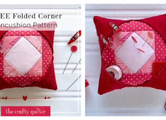 Folded Corner Pincushion Free Sewing Pattern