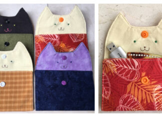 Little Feline Pouches Free Sewing Pattern