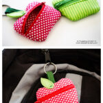 Lunch Money Zippered Apple Pouch Free Sewing Pattern
