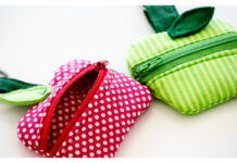 Lunch Money Zippered Apple Pouch Free Sewing Pattern