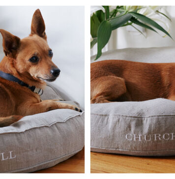 Churchill Linen Dog Bed Free Sewing Pattern