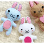 Felt Bunny Plush Free Sewing Pattern