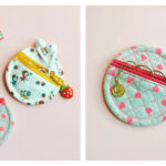Mini Circle Pouch Free Sewing Pattern