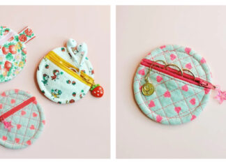 Mini Circle Pouch Free Sewing Pattern