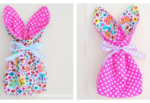 Easter Bunny Treat Bags Free Sewing Pattern